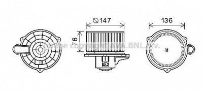 AVA QUALITY COOLING ka8248 -  Электродвигатель, вентиляция салона